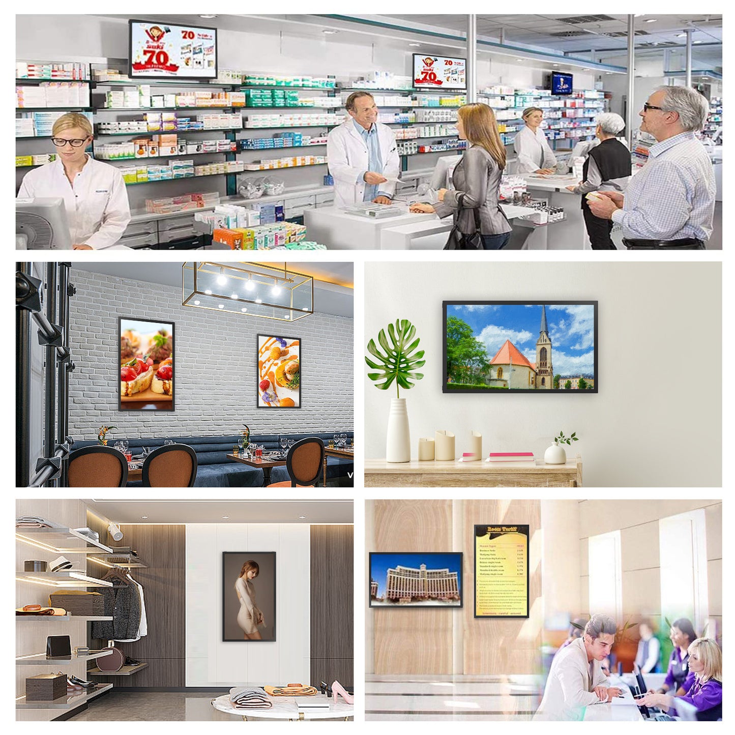 64GB 21.5inch FRAMEO Digital Photo Frame with 1920x1080 FHD IPS LCD Touch Screen, Dual-WiFi Share Photos & Videos Via Frameo App, Support USB Drive/Mirco SD Card Extend Storage, Auto-Rotat