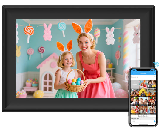 SSAWIFIFRAME 10.1 inch 32GB WiFi Digital Picture Frame with IPS Touch Screen