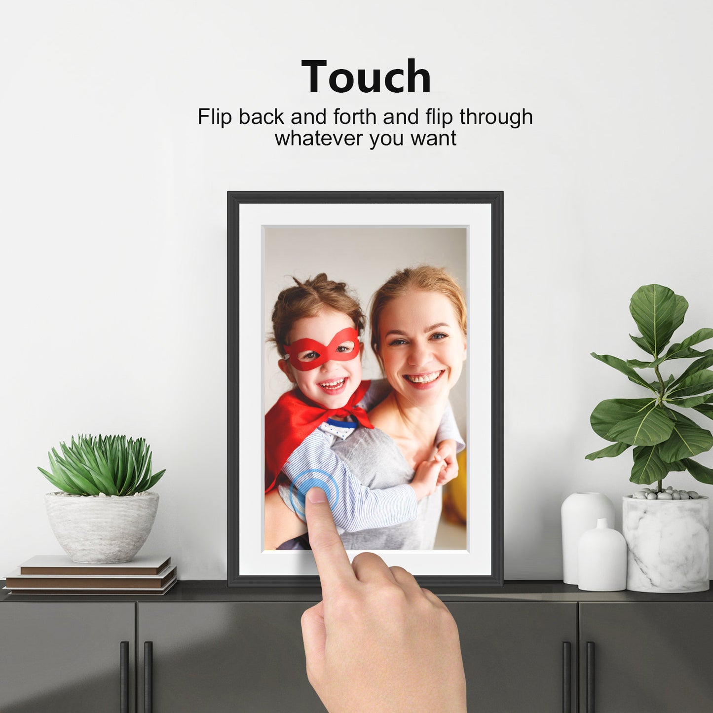 iYooker 10.1 inch FRAMEO Wifi Digital Picture Frame, 32GB IPS Smart Digital Photo Frame with Wifi and Frameo Free App, Auto-Rotate, Christmas Gift