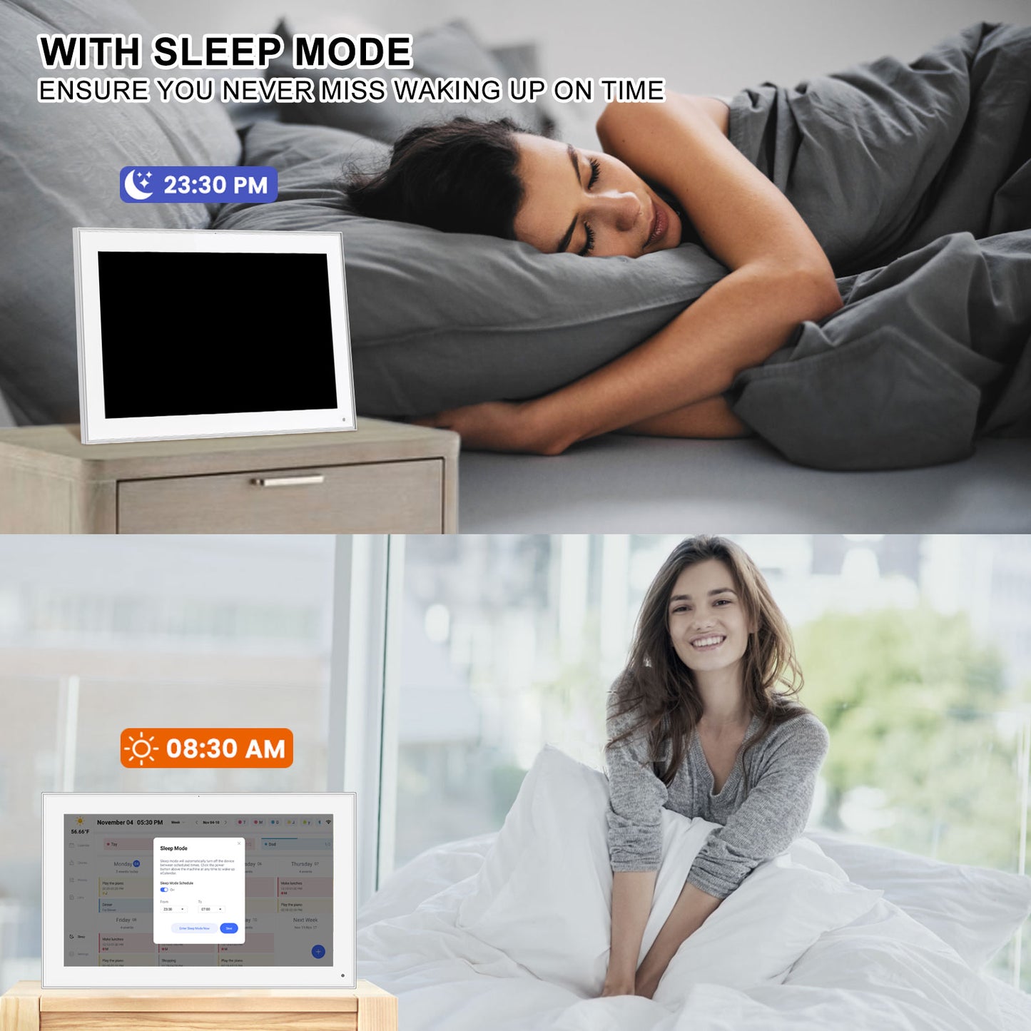 15.6 Inch Smart Digital Calendar IPS HD Touchscreen