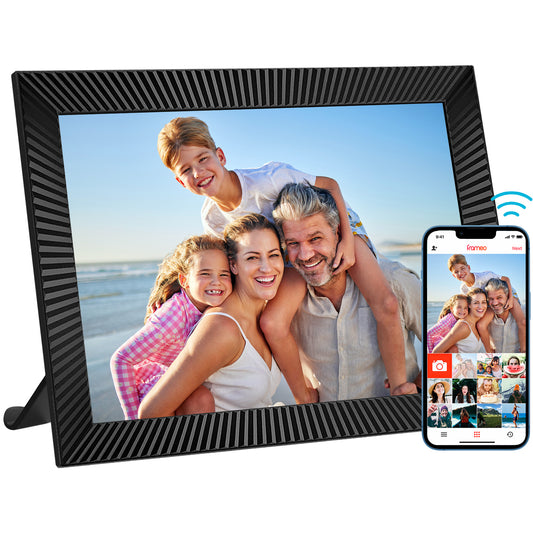 FRAMEO 10.1 Inch Smart WiFi Digital Photo Frame 1280x800 IPS LCD Touch Screen, Auto-Rotate, Motion Sensor, Built in 16GB Memory, Share Moments Instantly via Frameo App from Anywhere