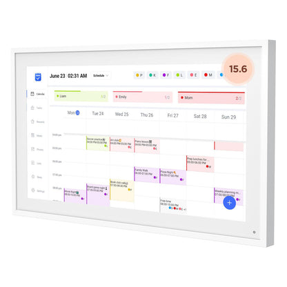 Smart Digital Calendar, Wall Electronic Calendar, IPS Full HD Touch Screen Display for Family Meal Planner Support - Streamline Household Organization