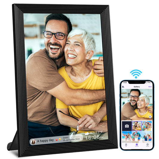 Smart Digital Photo Frame, 10.1 Inch WiFi Digital Picture Frame with 1280x800 IPS Touch Screen, Built-in 32GB Storage, Auto-Rotate, Easy to Share Photos or Videos at Anywhere in The World via App