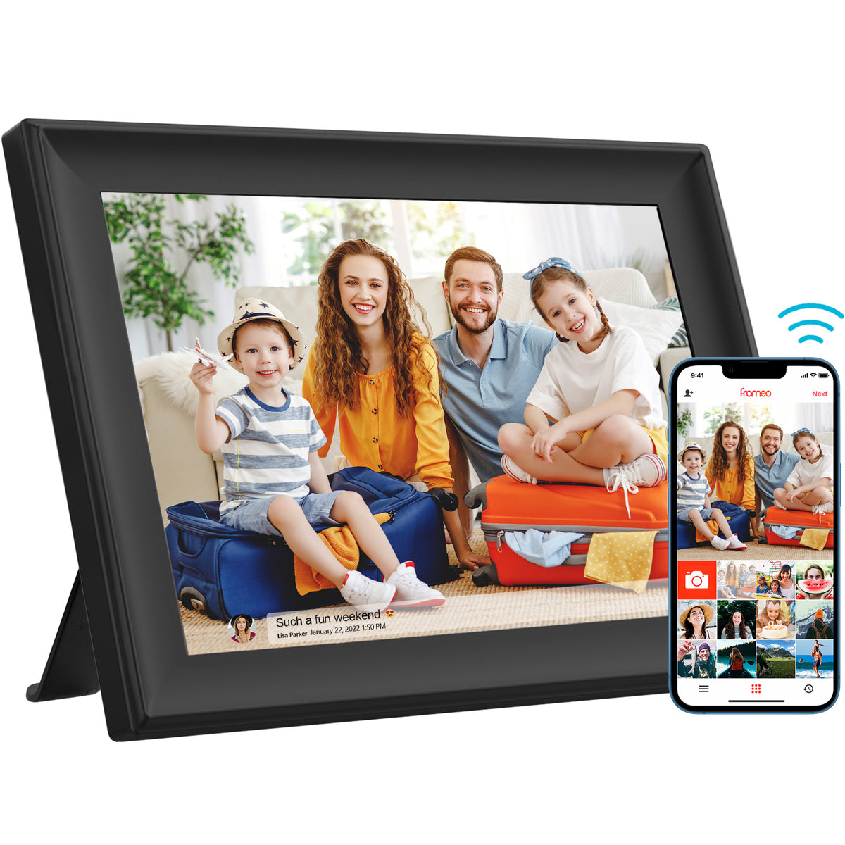 Screenshare Frame Touch Screen Frame 10.1 Inch WiFi Digital Picture Frame - 1280x800 HD ...
