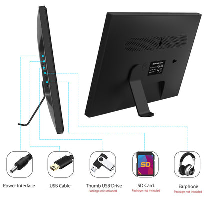 FRAMEO 10.5 Inch Smart WiFi Digital Photo Frame 1920x1280 FHD IPS LCD Touch Screen, Auto-Rotate, 64GB Storage, Support SD Card & USB Drive, Share Moments Instantly via Frameo App from Anywhere