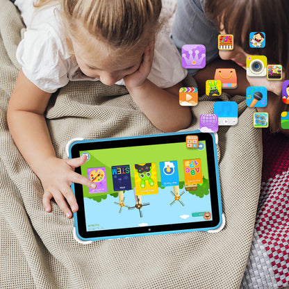64GB 10.1 Inch Kids Tablet Android Tablet for Kids 2GB+64GB Toddler Tablet APP Preinstalled & Parent Control IWWA Kids Education Tablet with WiFi, Dual Camera, Bluetooth, Kid-Proof Case