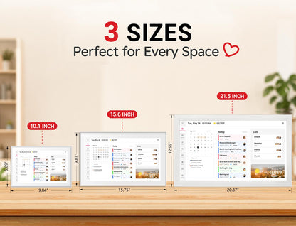 Smart Digital Calendar, Wall Electronic Calendar, IPS Full HD Touch Screen Display for Family Meal Planner Support - Streamline Household Organization