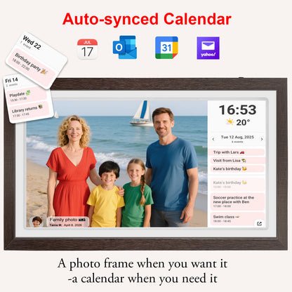 21.5" Large Frameo Digital Photo Frame, 32GB WiFi Digital Picture Frame with 1920x1080 FHD IPS Touch Screen, USB Drive/SD Card, Wall Mountable Auto-Rotate, Easy Share Photos/Videos from Anywhere