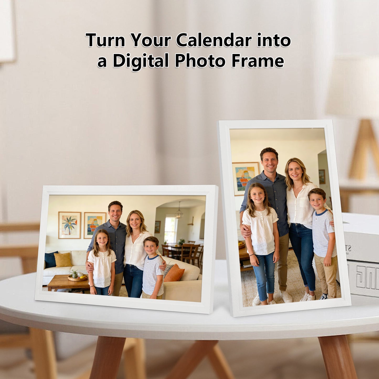 Digital Calendar: 21.5 Inch Smart Electronic Calendar Planner & Chore Chart, IPS FHD 1920x1080 Wall Touch Screen Display for Family Schedules, Desk Stand Included
