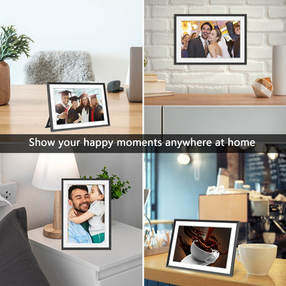 iYooker 10.1 inch FRAMEO Wifi Digital Picture Frame, 32GB IPS Smart Digital Photo Frame with Wifi and Frameo Free App, Auto-Rotate, Christmas Gift