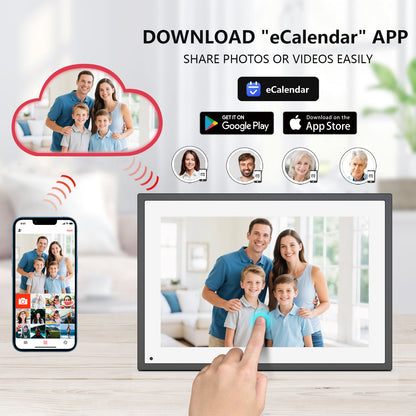 10.1 Inch Smart Digital Calendar IPS HD Touchscreen Built-in Digital Picture Frames Function