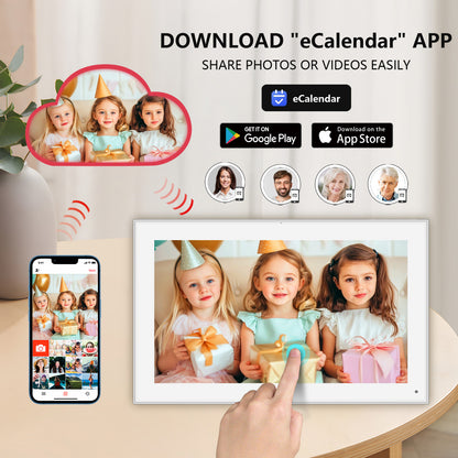 15.6 Inch Digital Calendar Wall Touch Screen Syncs All Calendar Apps To Do List Notepad Family Calendar Electronic Wall Calendar Chore Chart for Kids Adults Meal Planner Smart Calendar
