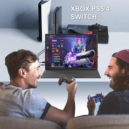 10.5inch Portable Monitor 1920x1280P FHD IPS Screen USB-C Laptop Monitor HDMI Second External Monitor for Laptop,PC,Mac Phone,PS,Xbox,Swich,IPS Ultra-Thin Zero Frame Gaming Monitor/Premium Smart Cover