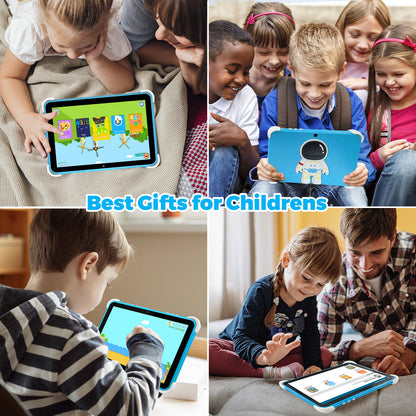64GB 10.1 Inch Kids Tablet Android Tablet for Kids 2GB+64GB Toddler Tablet APP Preinstalled & Parent Control IWWA Kids Education Tablet with WiFi, Dual Camera, Bluetooth, Kid-Proof Case