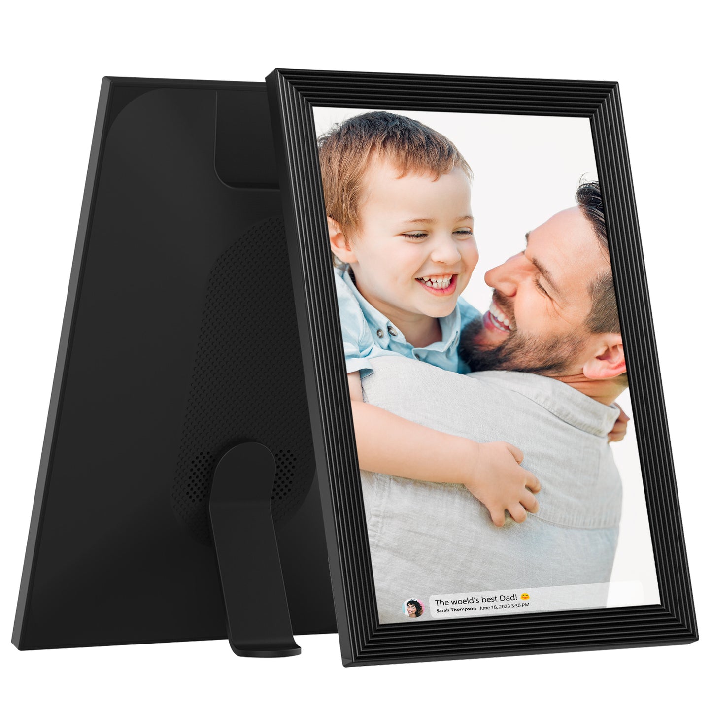 FRAMEO WiFi Digital Photo Frame, 10.1 Inch Digital Picture Frame, 1280x800 IPS LCD Touch Screen, Auto-Rotat Built in 32GB Memory, Share Moments Instantly via Frameo App from Anywhere, New Model Black