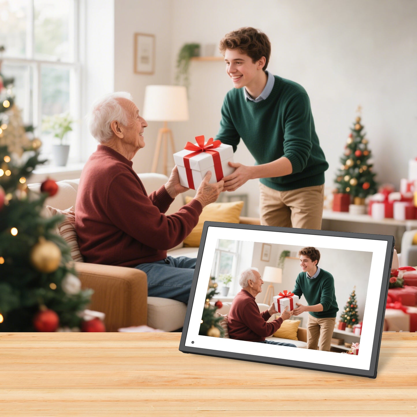 10.1 Inch Smart Digital Calendar IPS HD Touchscreen Built-in Digital Picture Frames Function
