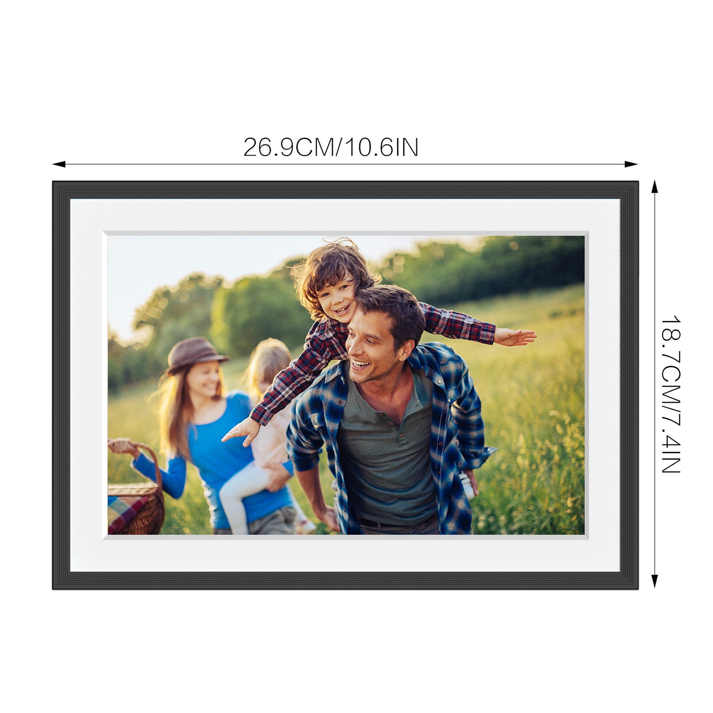 iYooker 10.1 inch FRAMEO Wifi Digital Picture Frame, 32GB IPS Smart Digital Photo Frame with Wifi and Frameo Free App, Auto-Rotate, Christmas Gift