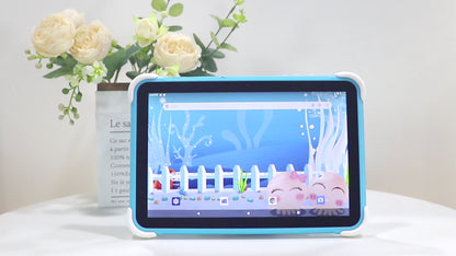 64GB 10.1 Inch Kids Tablet Android Tablet for Kids 2GB+64GB Toddler Tablet APP Preinstalled & Parent Control IWWA Kids Education Tablet with WiFi, Dual Camera, Bluetooth, Kid-Proof Case