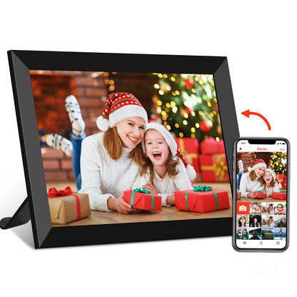 FRAMEO Digital Photo Frame WiFi 8 Inch 1920×1200 FHD Touch Screen IPS Display, 16GB Storage, Support USB Drive/SD Card, Auto-Rotate, Easy Setup to Share Photos or Videos Anywhere via Free App