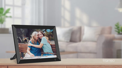 FRAMEO Digital Photo Frame WiFi 8 Inch 1920×1200 FHD Touch Screen IPS Display, 16GB Storage, Support USB Drive/SD Card, Auto-Rotate, Easy Setup to Share Photos or Videos Anywhere via Free App