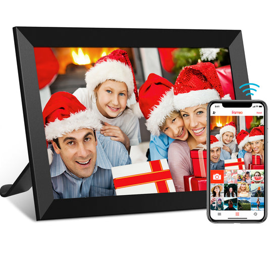 32GB FRAMEO 10.1 Inch Smart WiFi Digital Photo Frame 1280x800 IPS LCD Touch Screen, Auto-Rotate Portrait and Landscape, Share Moments Instantly via Frameo App from Anywhere